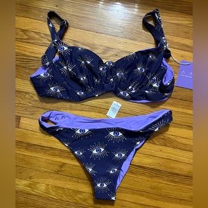 Kitty And Vibe 🧿 Evil Eye Bikini NWT